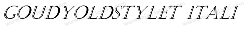 goudyoldstylet itali字体转换